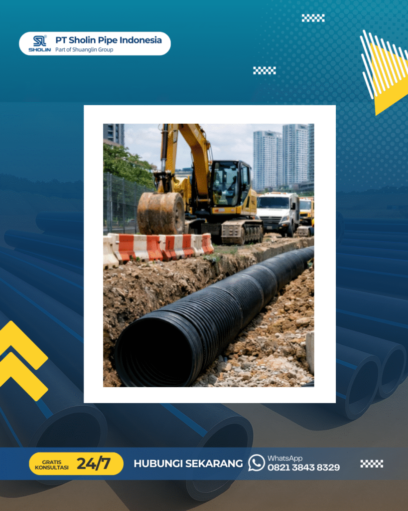 Strategi Modern Perencanaan Saluran Air Hujan untuk Cegah Banjir dengan Pipa HDPE Double Wall Corrugated