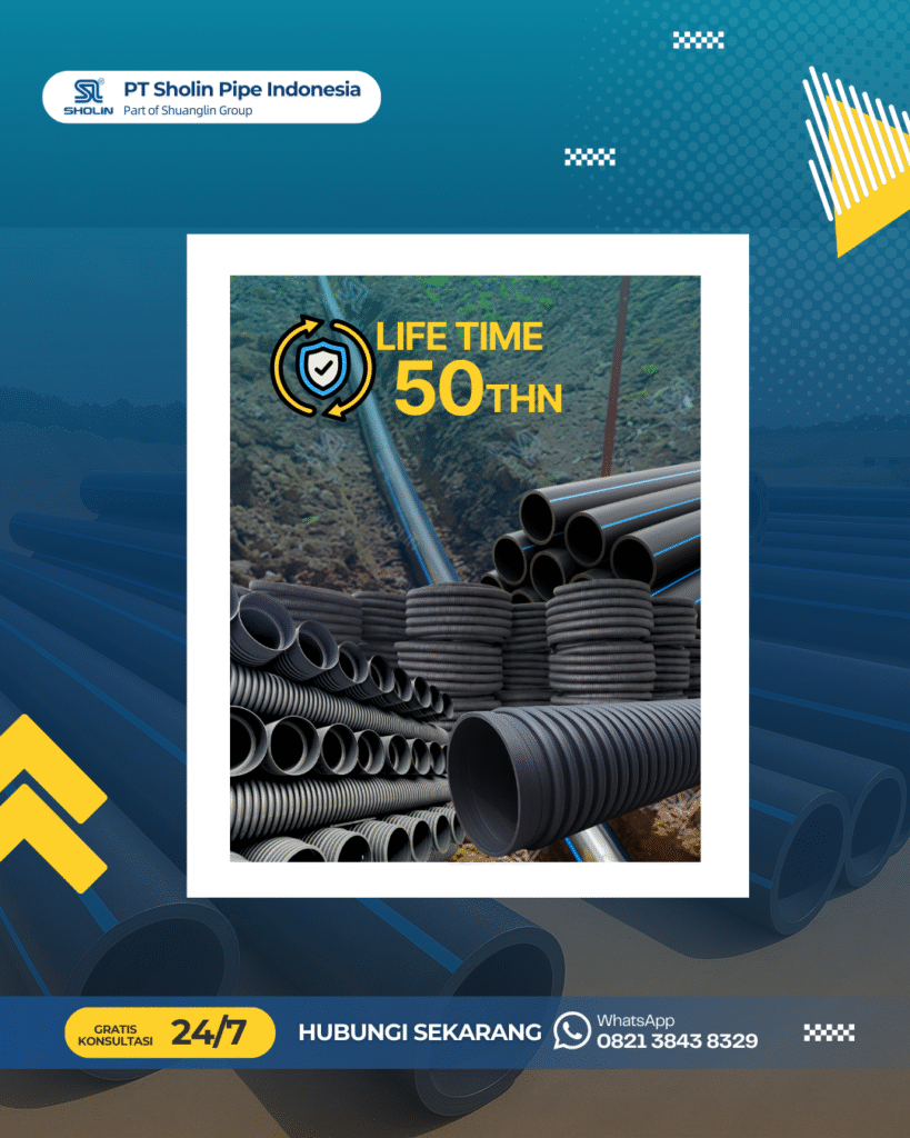Lifetime Pipa HDPE 50+ Tahun: Mitos atau Fakta Teknis yang Terbukti?