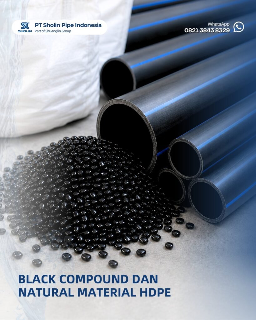 Banyak yang Belum Tahu! Ini Penjelasan Black Compound dan Natural Material HDPE Sesuai Standar SNI