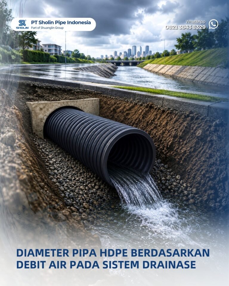 Perencanaan Diameter Pipa HDPE Berdasarkan Debit Air pada Sistem Drainase