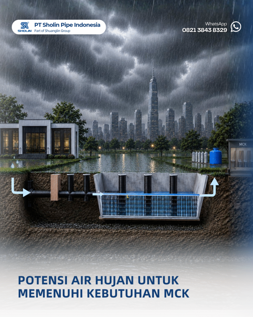 Air Hujan Bukan Sekadar Air Buangan, Ini Potensinya untuk Memenuhi Kebutuhan MCK 